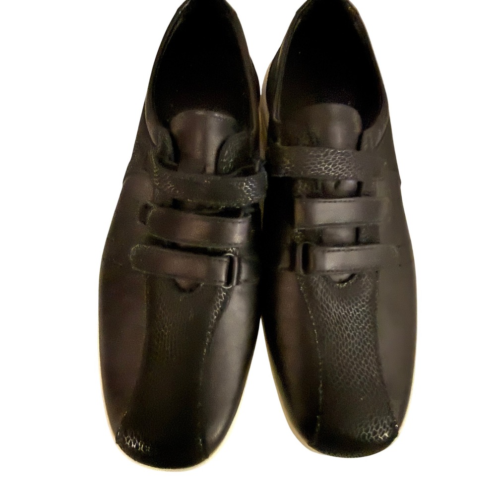 SAS Womens Black Leather Triple Strap Walking Shoes M9391815 Size 9 M